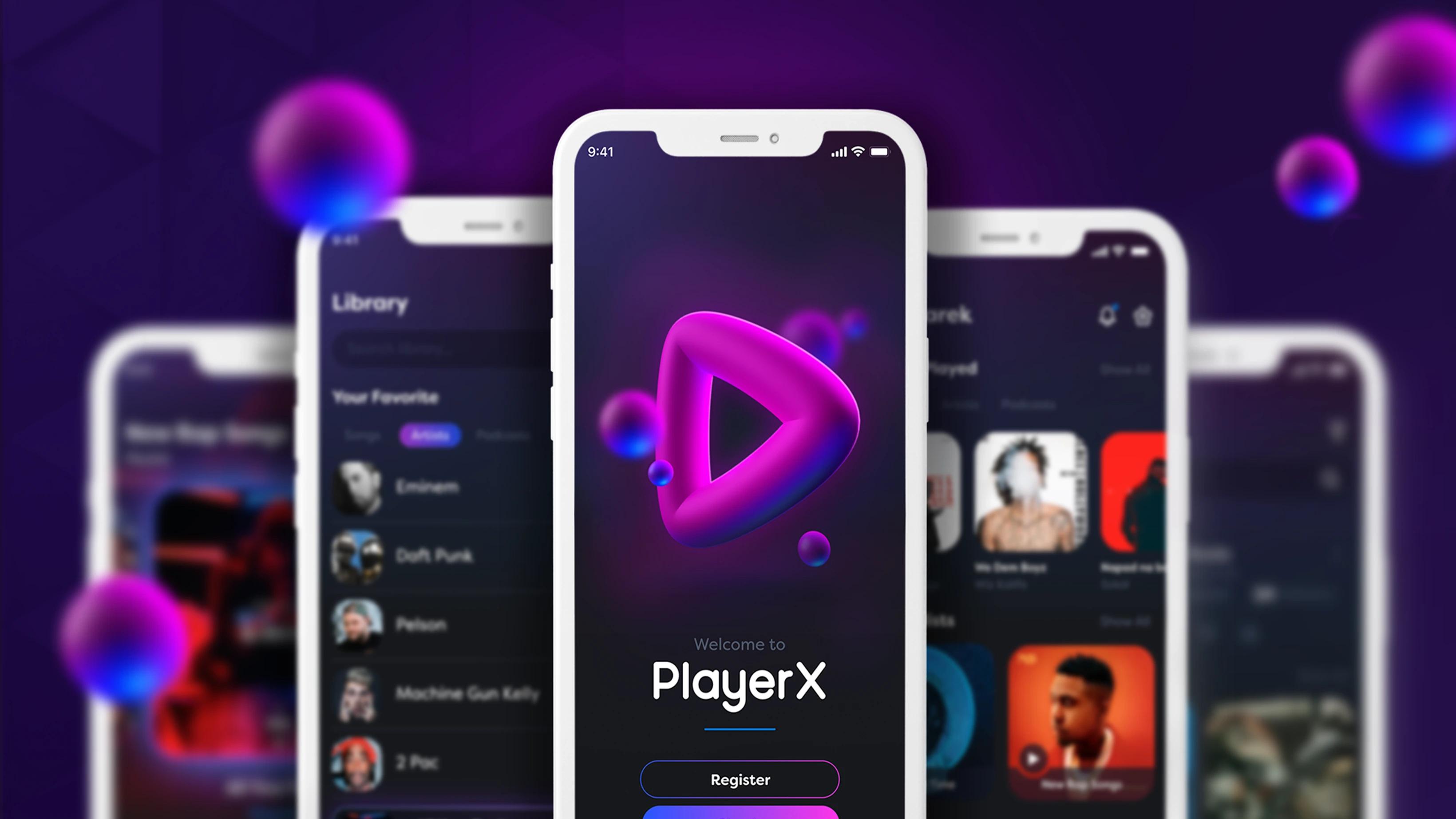 PlayerX — screen