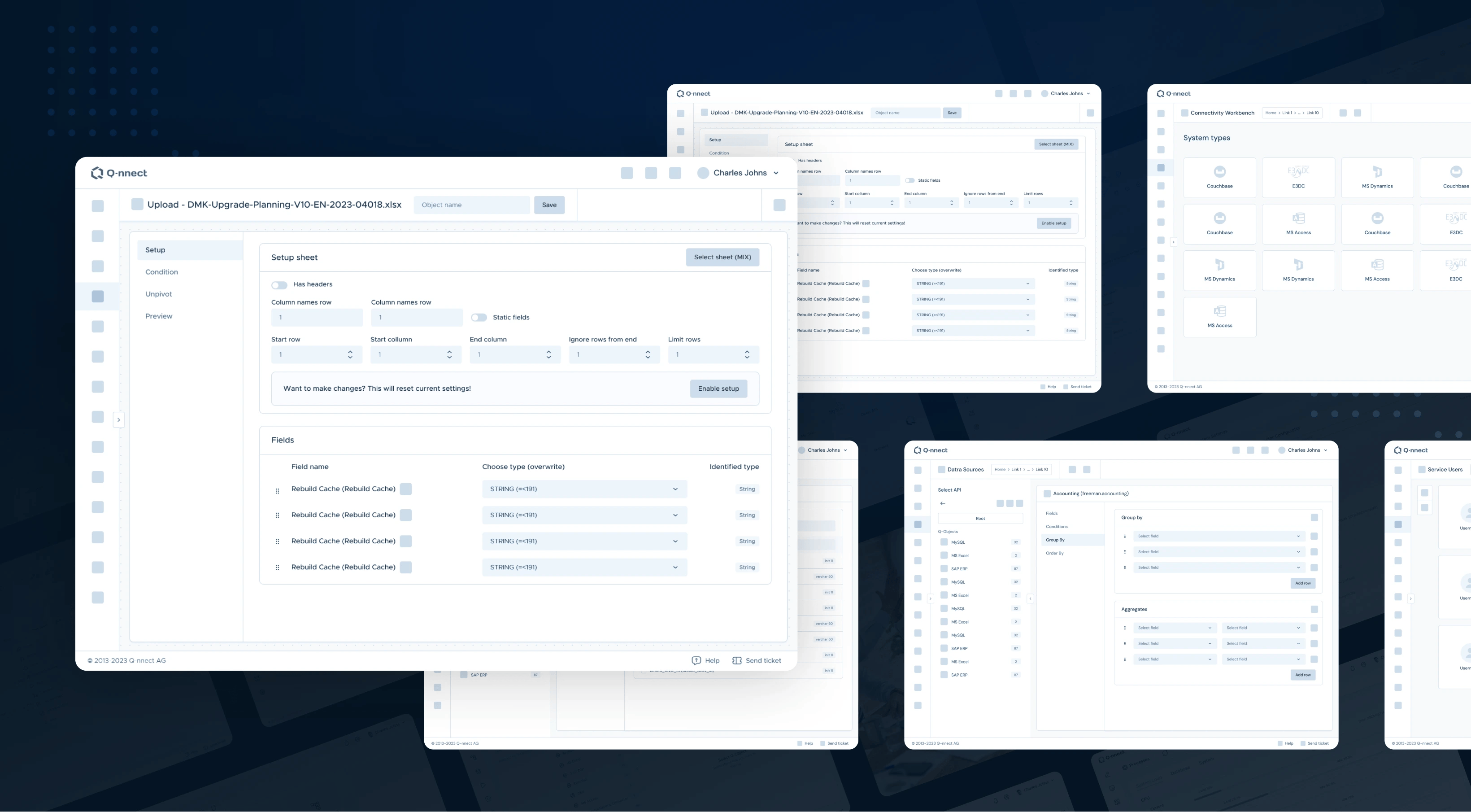 Q-nnect — screen