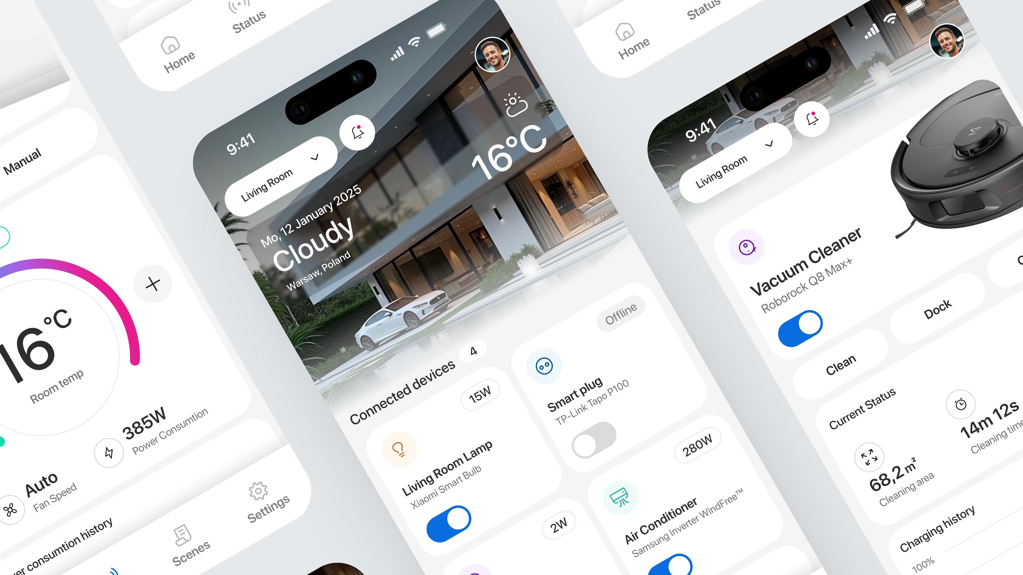 Smart Home App — screen