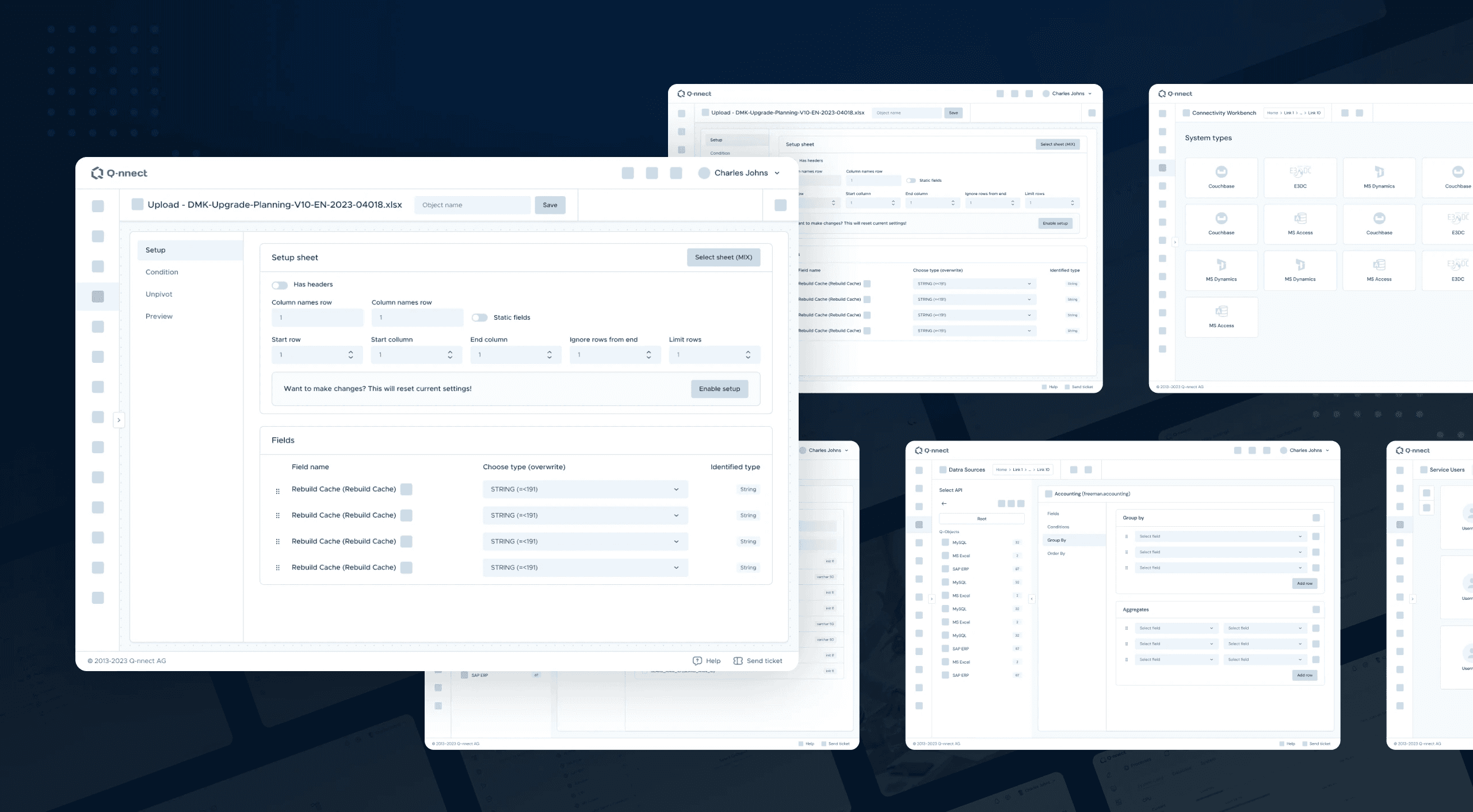 Q-nnect — screen