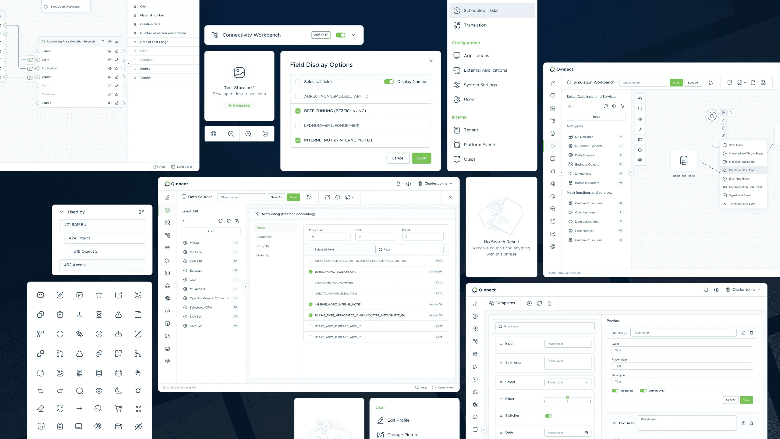 Q-nnect — screen
