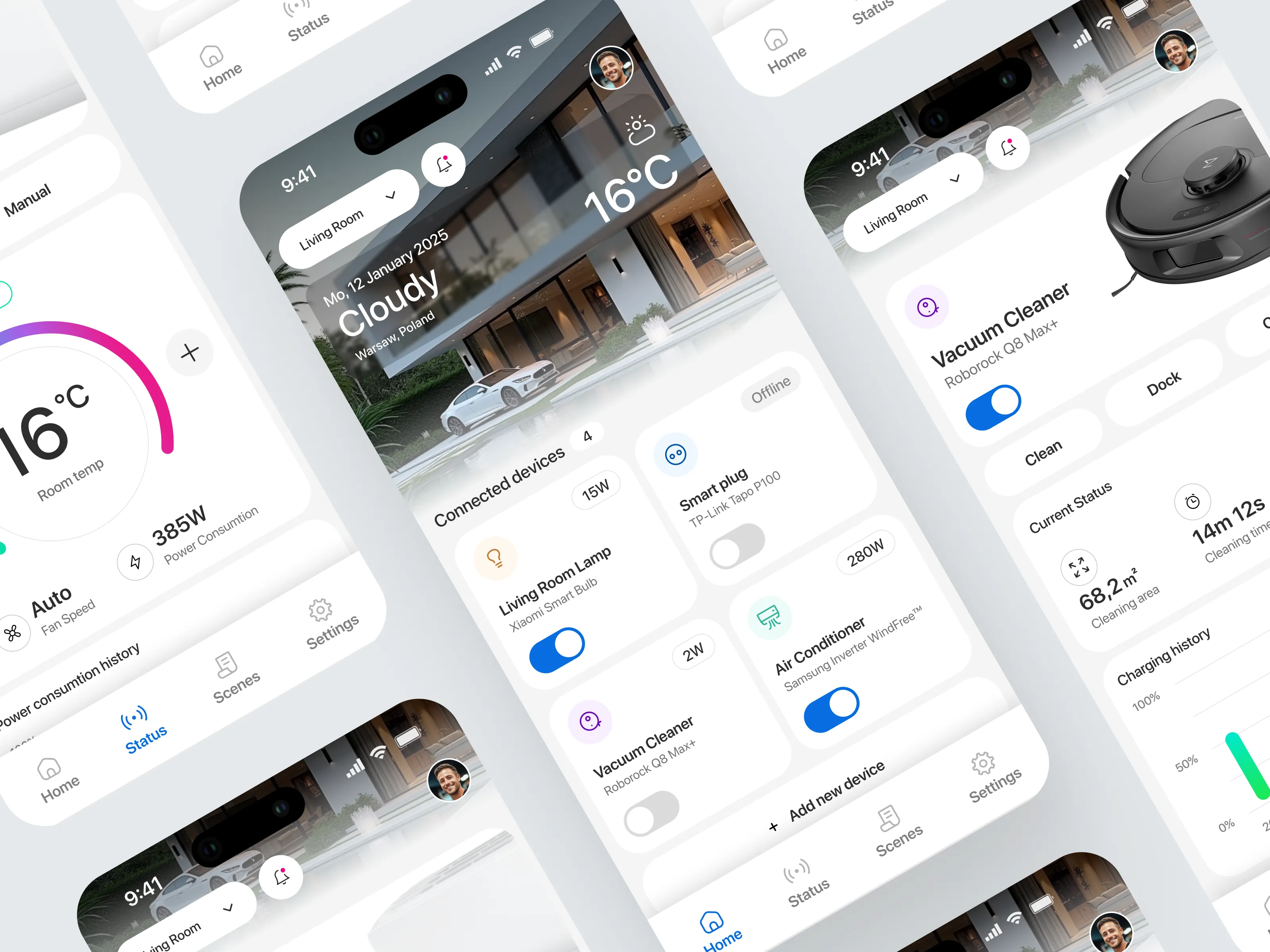 Smart Home App — screen